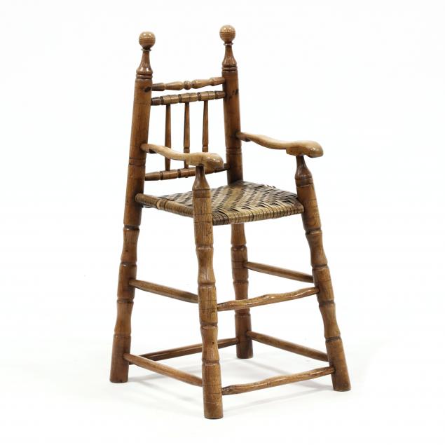 abe-cassidy-jr-nc-b-1942-primitive-style-child-s-highchair