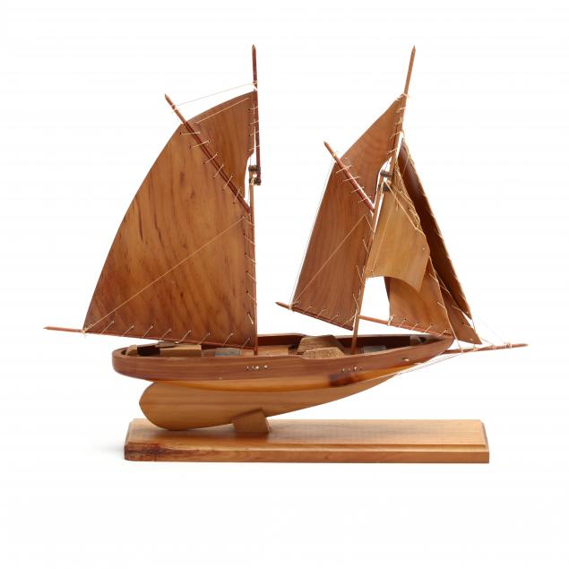 model-of-a-two-masted-schooner