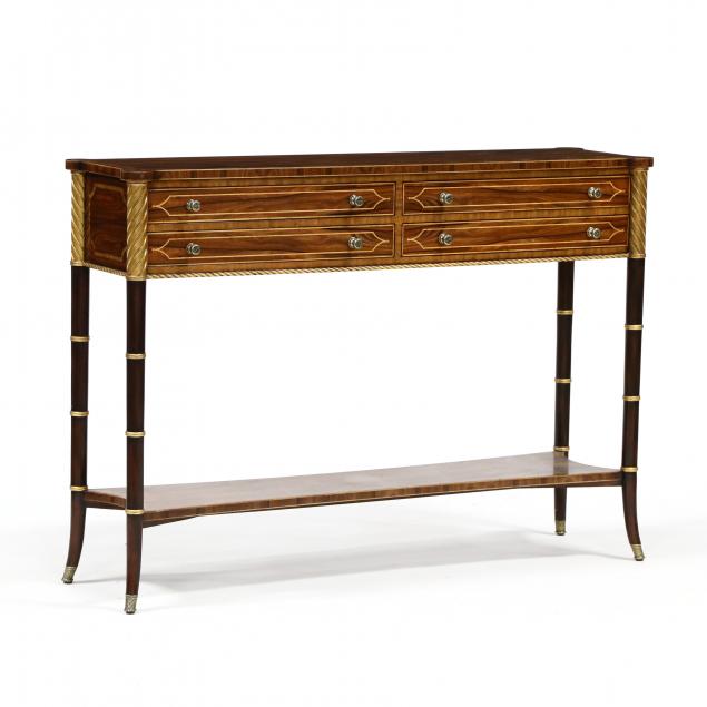 theodore-alexander-inlaid-coromandel-four-drawer-console-table