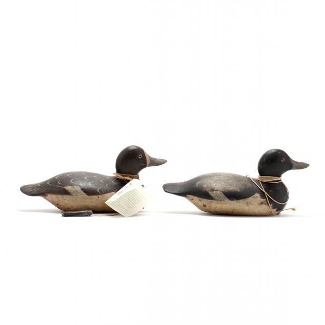 two-mason-blue-bill-decoys-hez-ward-collection