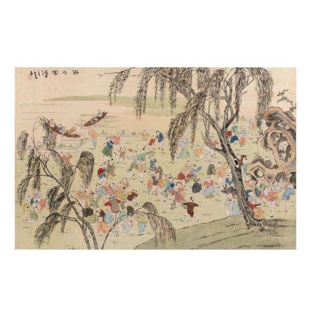 a-chinese-painting-of-one-hundred-boys