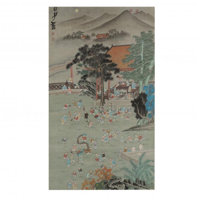 a-chinese-painting-of-one-hundred-boys