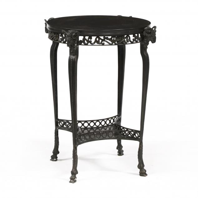 att-theodore-alexander-neoclassical-style-patinated-bronze-side-table