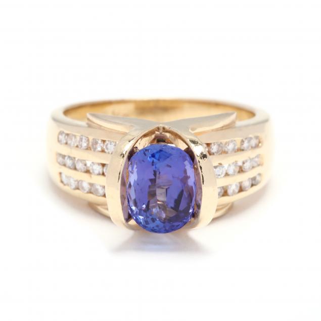 14kt-gold-tanzanite-and-diamond-ring