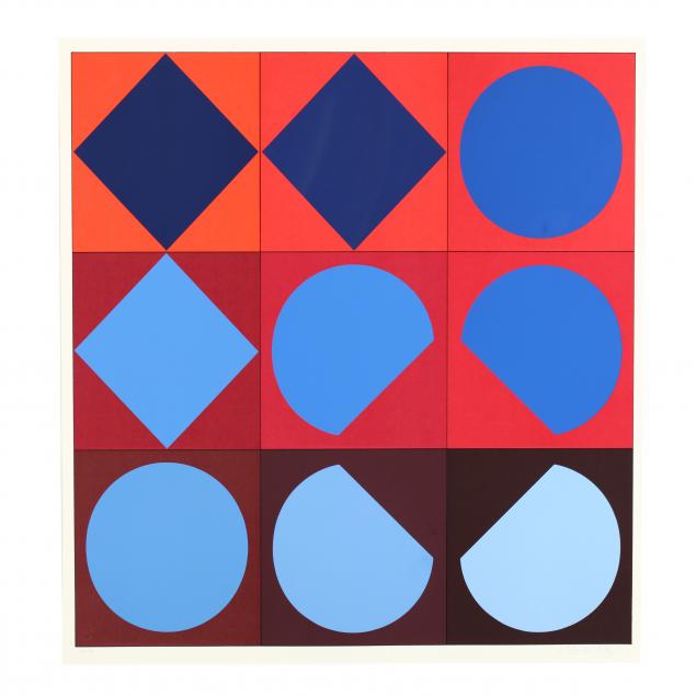 victor-vasarely-french-hungarian-1906-1997-serigraph-from-i-lapidaire-i