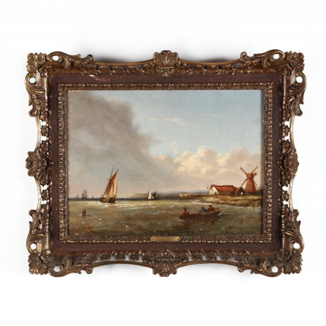 joseph-w-yarnold-british-c-1817-1852-maritime-view-with-mill-kent