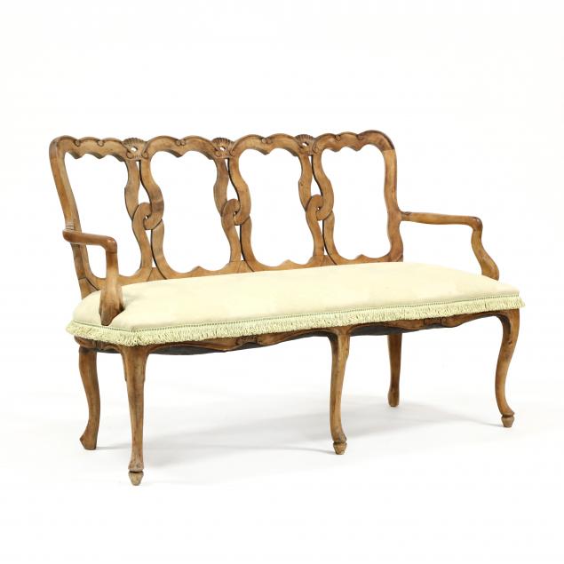 italianate-fruitwood-triple-back-settee