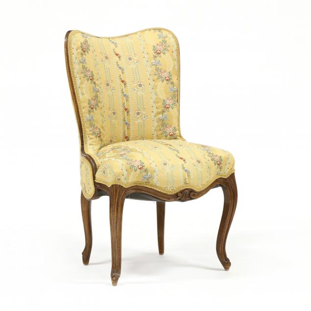 vintage-french-upholstered-walnut-slipper-chair