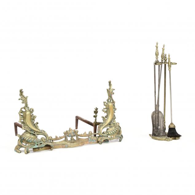 french-rococo-style-brass-assembled-fireplace-set