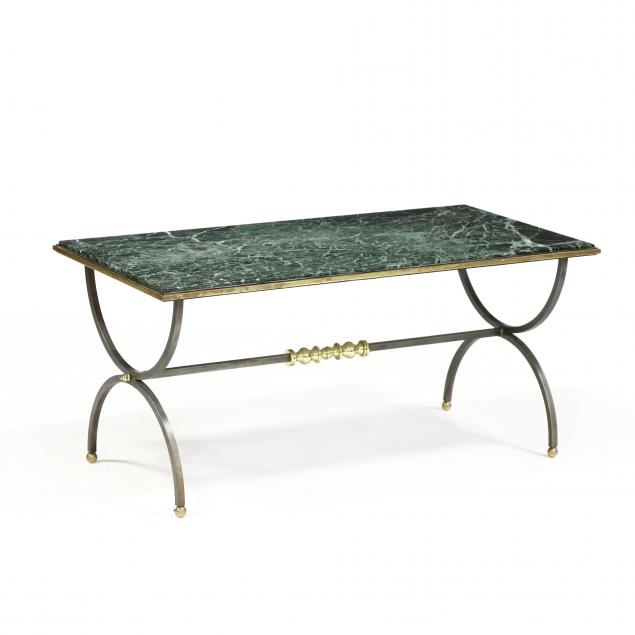 italian-steel-brass-and-marble-coffee-table