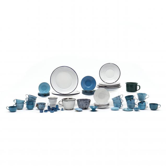 group-of-child-s-graniteware-play-set