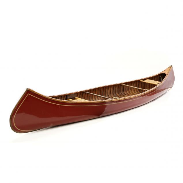 antique-old-town-17-5-foot-wood-canoe
