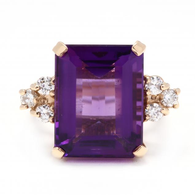 14kt-gold-amethyst-and-diamond-ring