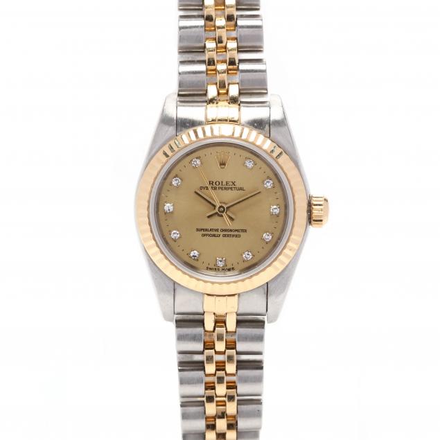 lady-s-two-tone-oyster-perpetual-watch-rolex