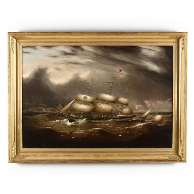 att-samuel-walters-english-1811-1882-oxford-packet-ship-navigating-turbulent-seas