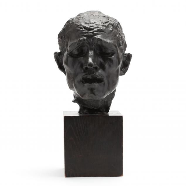 after-auguste-rodin-french-1840-1917-l-un-des-bourgeois-de-calais-tete-de-pierre-de-wiessant