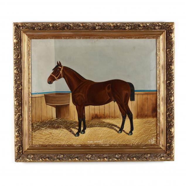 english-school-19th-century-i-tom-steel-i-portrait-of-a-hunt-horse