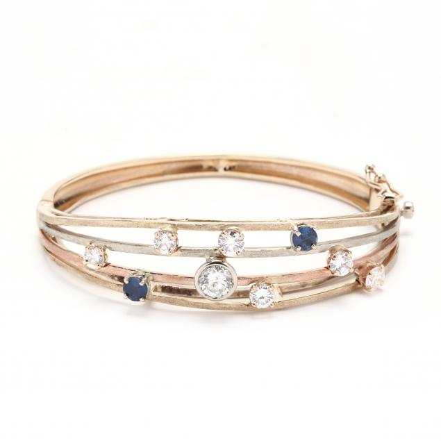 tri-color-gold-diamond-and-sapphire-bracelet