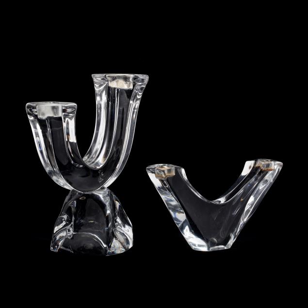 daum-two-modernist-glass-candelabra