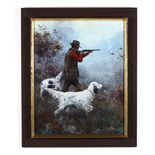 frank-stick-american-1884-1966-a-hunter-with-two-english-setters