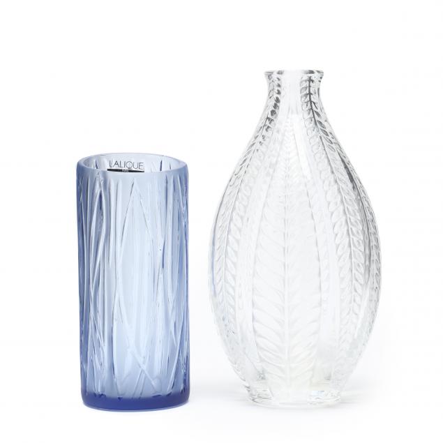 lalique-two-crystal-vases