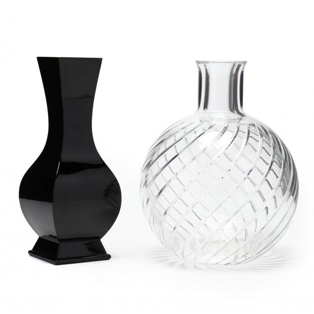 two-baccarat-crystal-vases