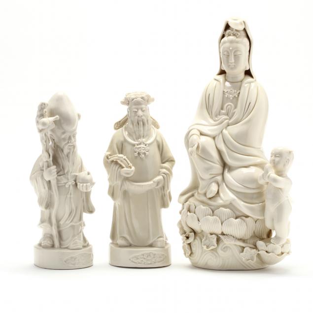 three-chinese-porcelain-blanc-de-chine-figures