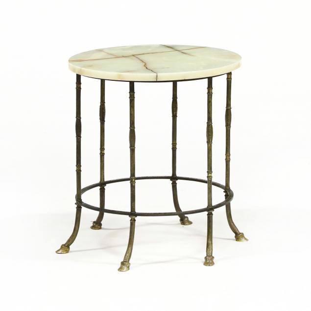 vintage-alabaster-and-brass-side-table