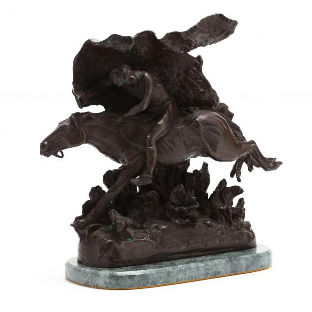 the-horse-thief-cast-bronze-after-frederic-remington