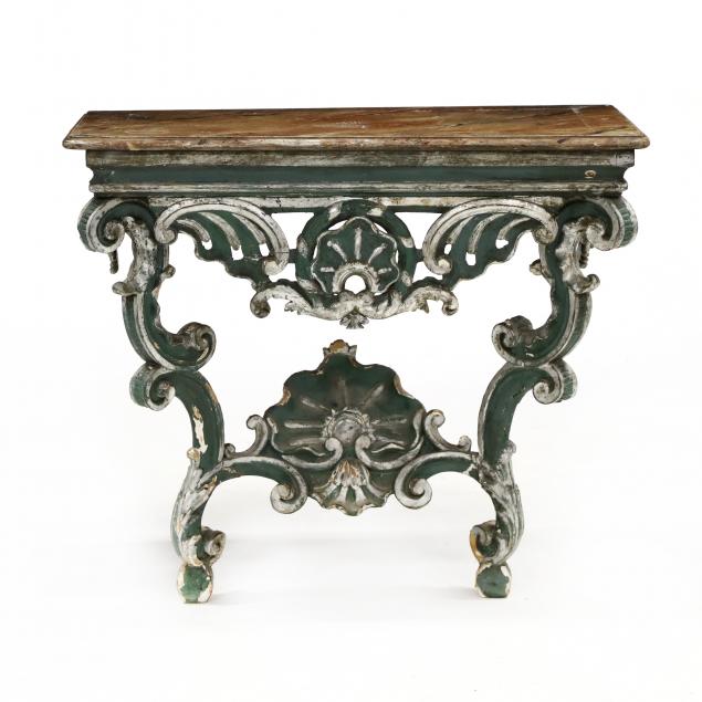 antique-swedish-painted-grotto-console-table