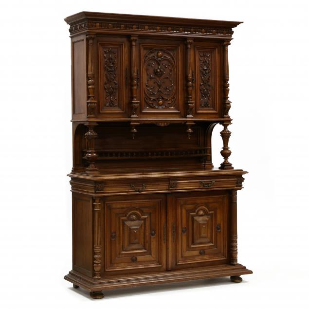 antique-continental-carved-walnut-court-cupboard
