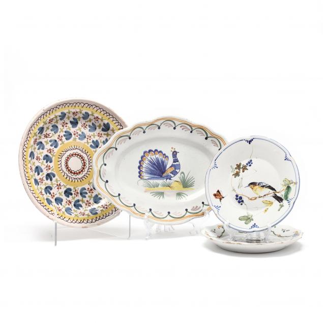 a-group-of-four-early-delft-plates