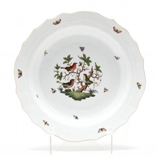 a-large-herend-rothschild-bird-pasta-serving-platter