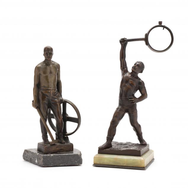 continental-school-late-19th-20th-century-two-figural-bronze-sculptures
