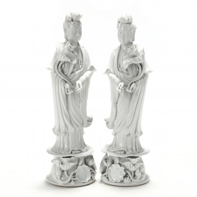a-pair-of-large-chinese-blanc-de-chine-guanyin-figures