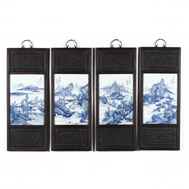 a-set-of-four-chinese-blue-and-white-porcelain-tile-panels