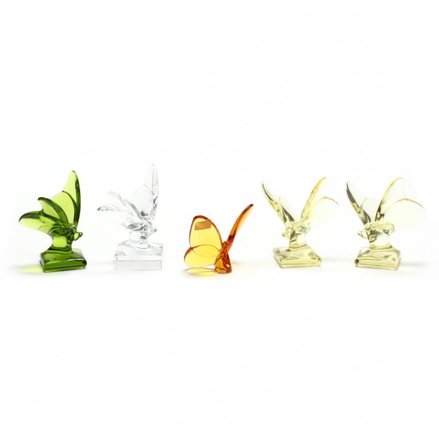 baccarat-five-colored-crystal-butterflies