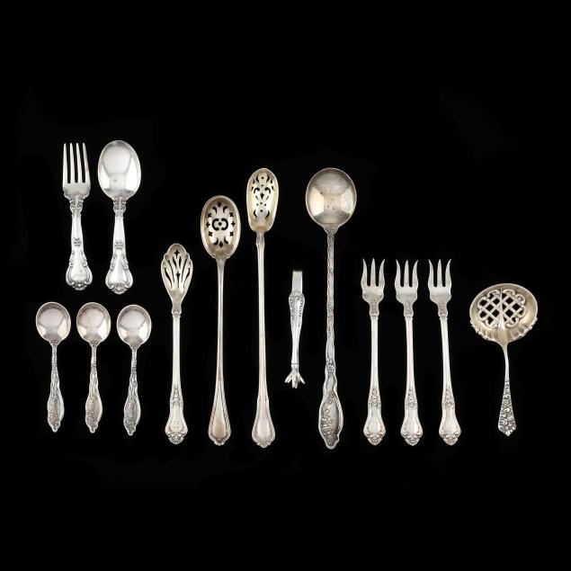 a-grouping-of-american-sterling-silver-flatware