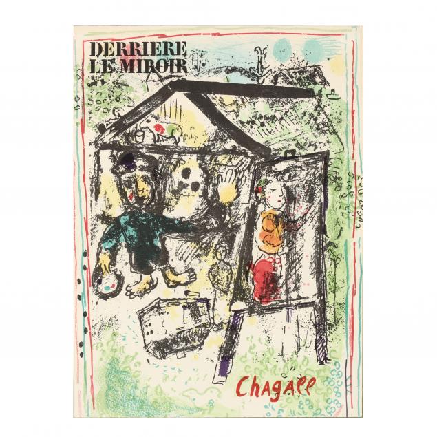 marc-chagall-french-russian-1887-1985-i-derriere-le-miroir-i-lithograph-1969