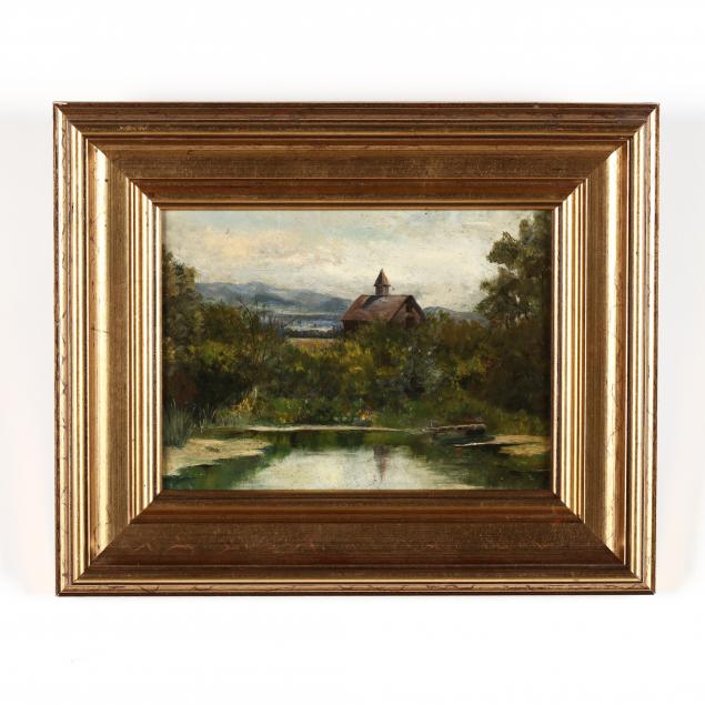 english-school-late-19th-century-a-riverside-cottage-scene