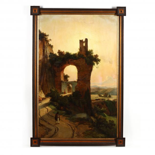 prosper-barbot-french-1798-1878-landscape-with-figures-and-ruins