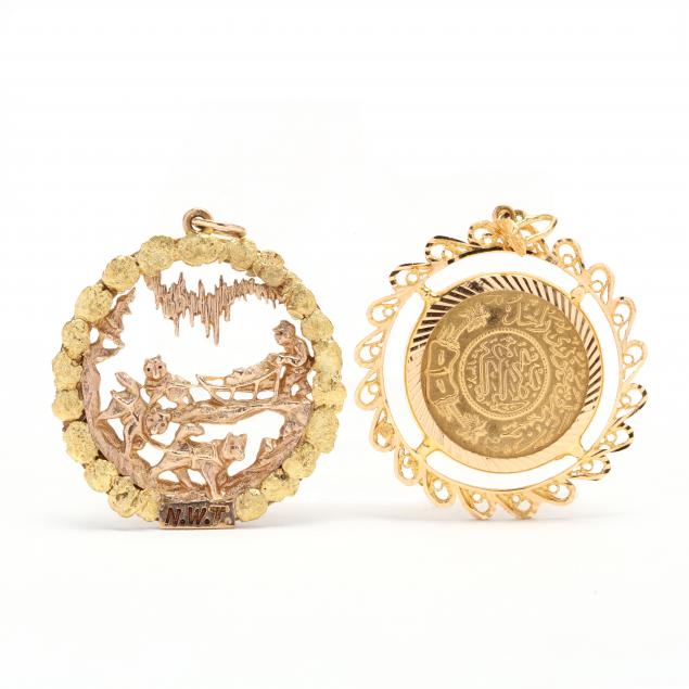 two-gold-pendants-charms