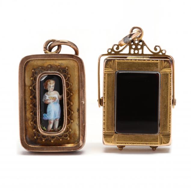 two-antique-pendants