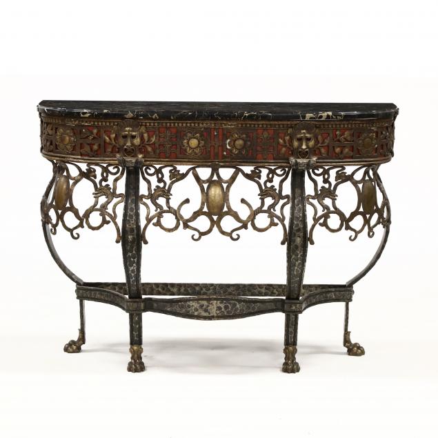 oscar-bach-marble-top-console-table