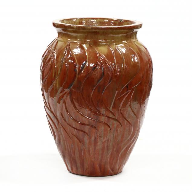 large-art-pottery-floor-urn