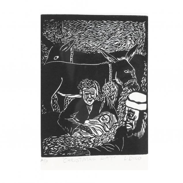 i-christmas-day-i-woodblock-print-signed-l-diko