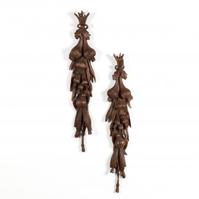 pair-of-carved-wood-harvest-wall-appliques