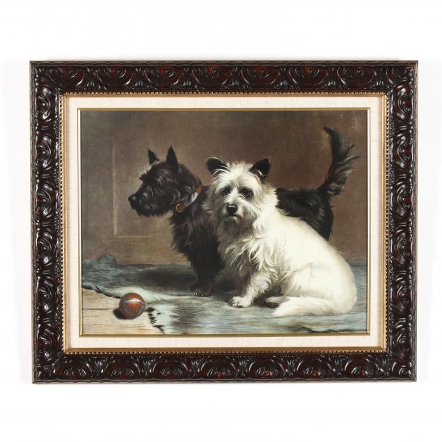 framed-print-of-two-terriers-with-a-ball