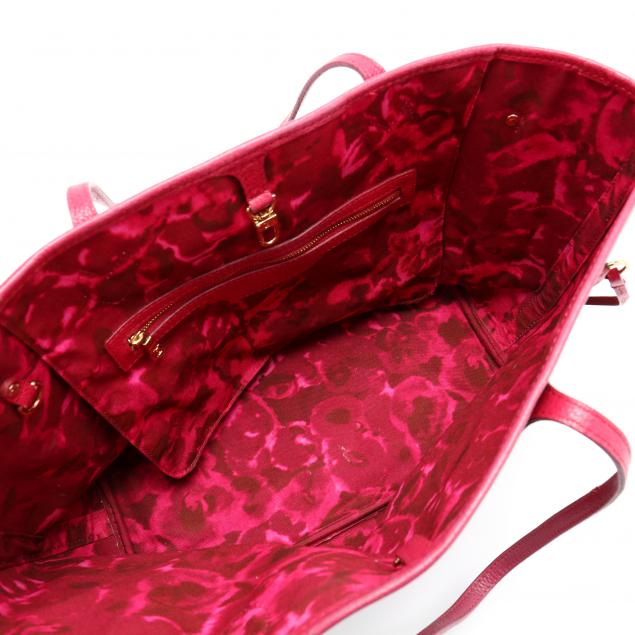 Louis Vuitton Neverfull Limited Edition Ikat MM Hot Pink Fuchsia Indian  Rose SS2013 