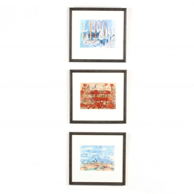 after-raoul-dufy-french-1877-1953-three-lithographs